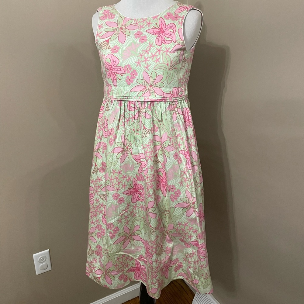 Lilly Pulitzer Girl’s Floral Sleeveless Dress, Size 10